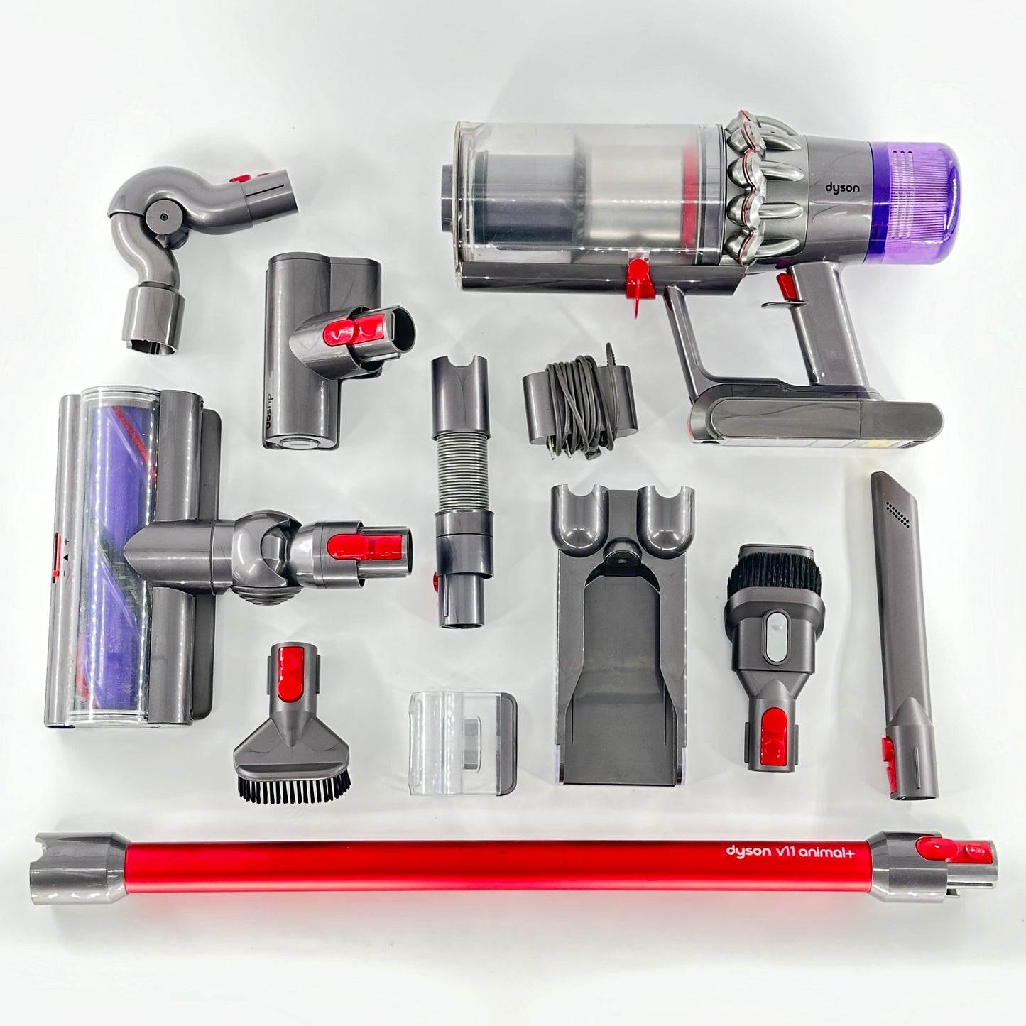 Dyson V11 Animal+ Cordless Stick Vacuum Cleaner in Red with 9 attachments